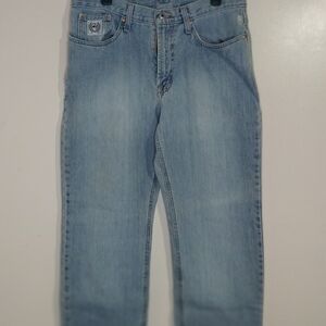 CINCH Size 34x 30 Men's Light Blue Jeans